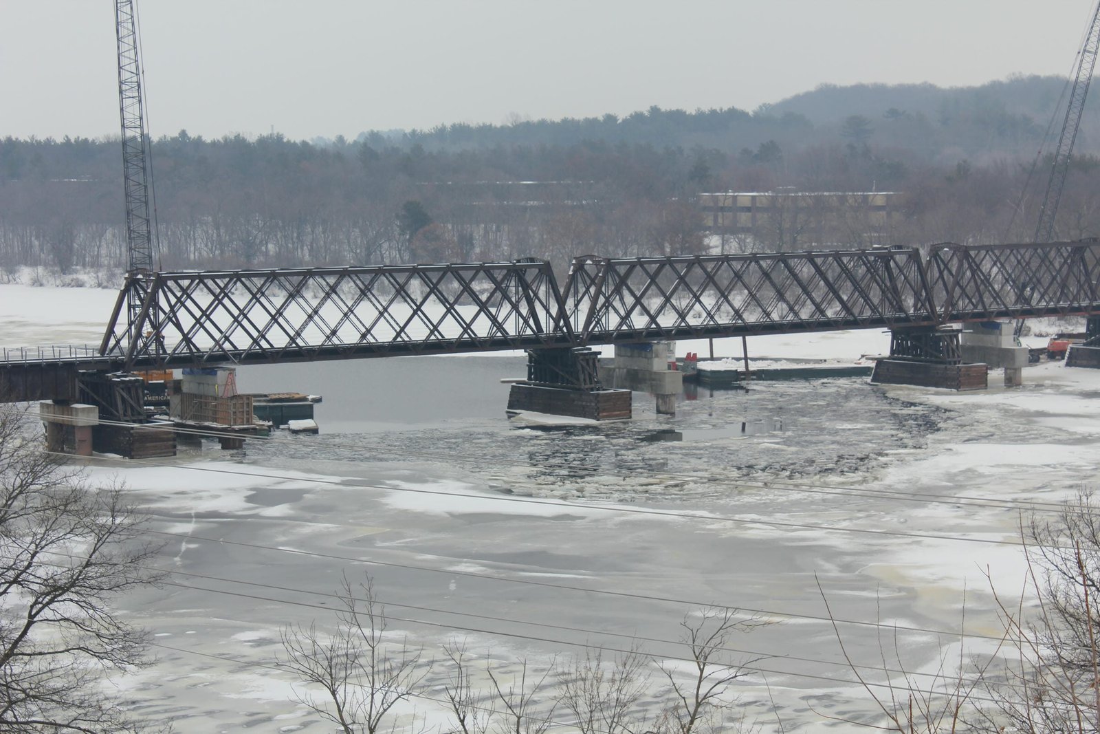 Truss spans during 2014 reconstruction